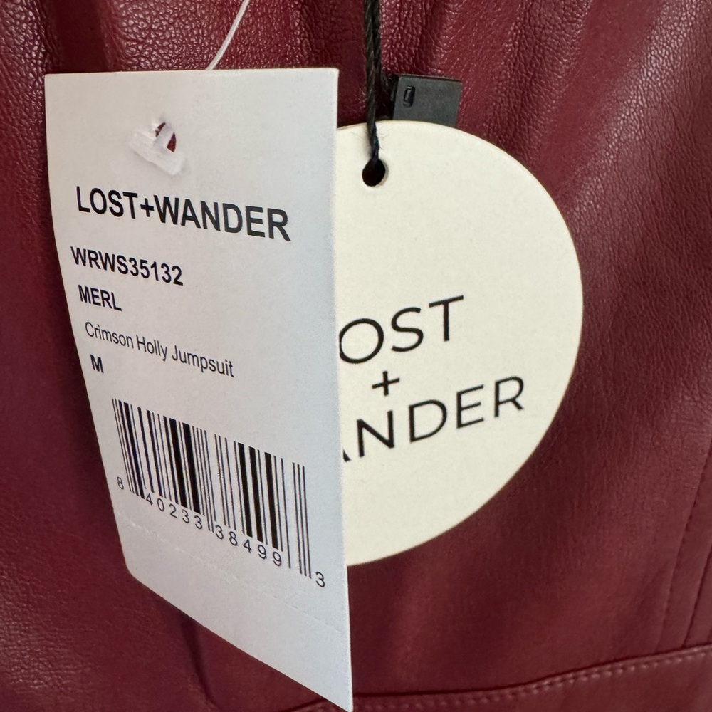Lost + Wander Crimson Jumpsuit - Picture 3 of 3